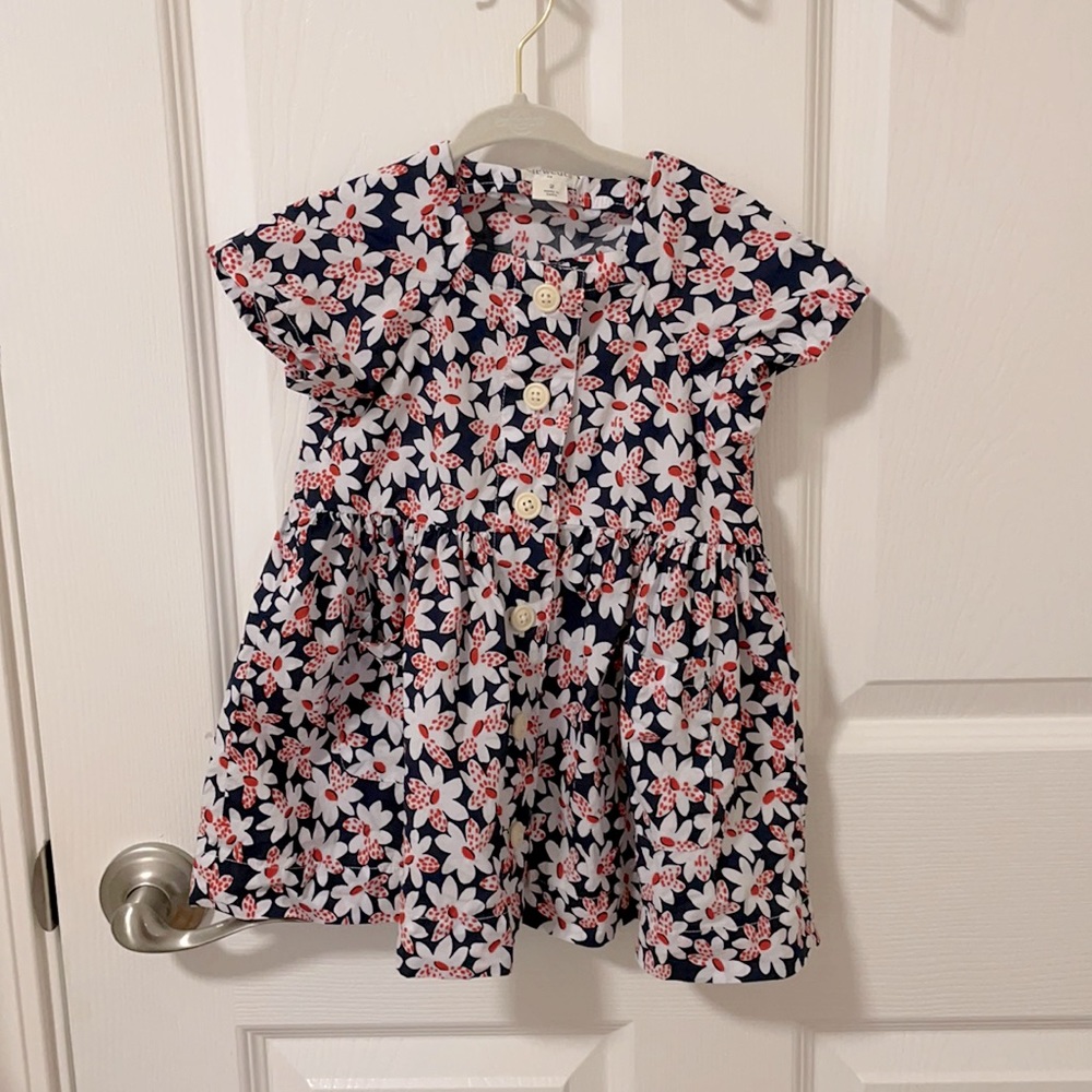 J. Crew floral button dress - Picture 1 of 3